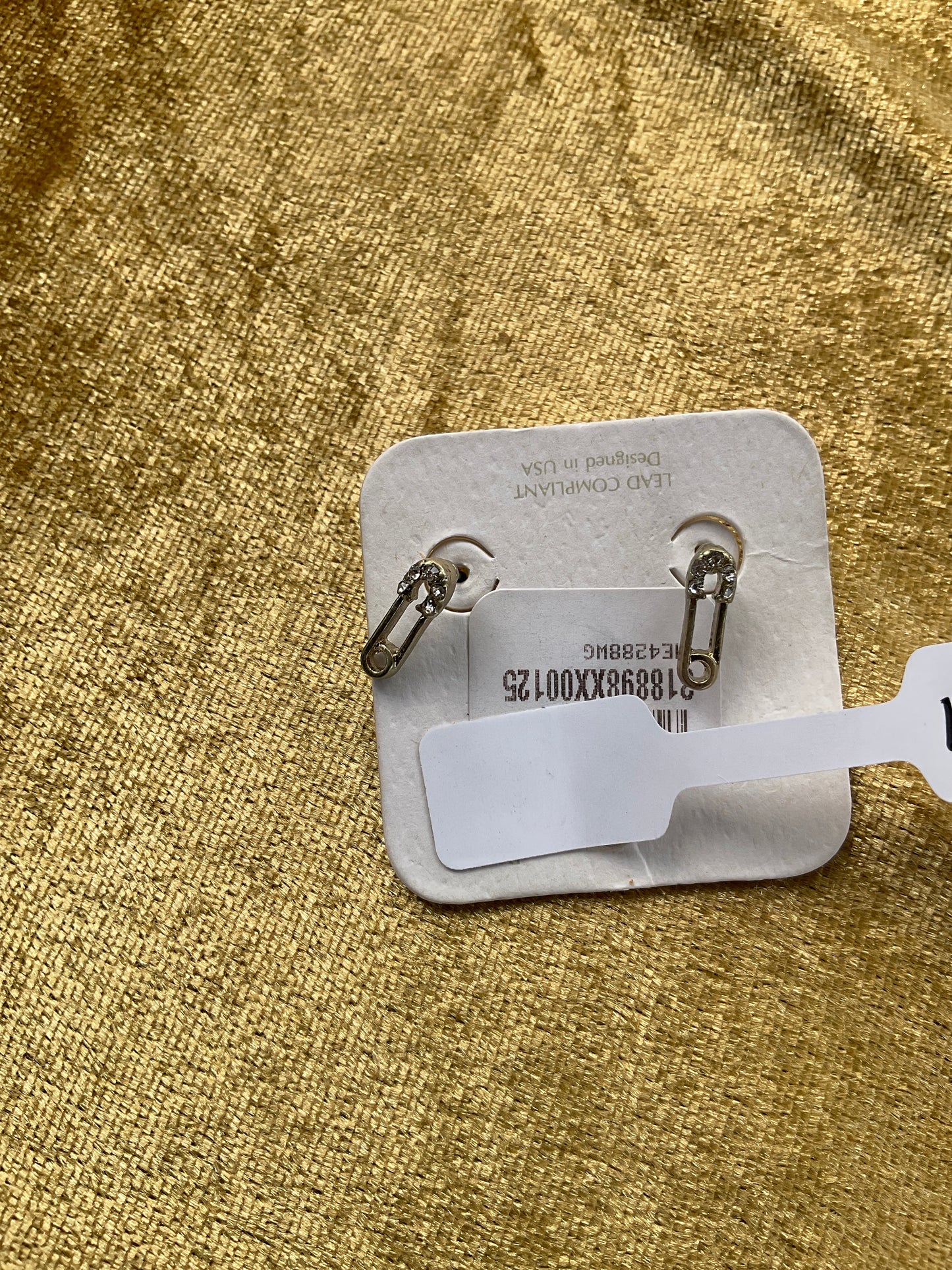 Safety pin earrings