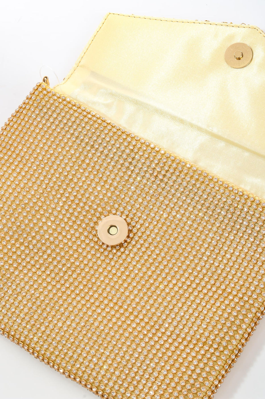 Rhinestone Mesh Envelope Clutch Bag