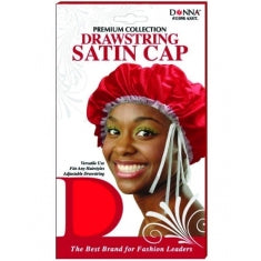 Donna Drawstring Satin Cap/Bonnet