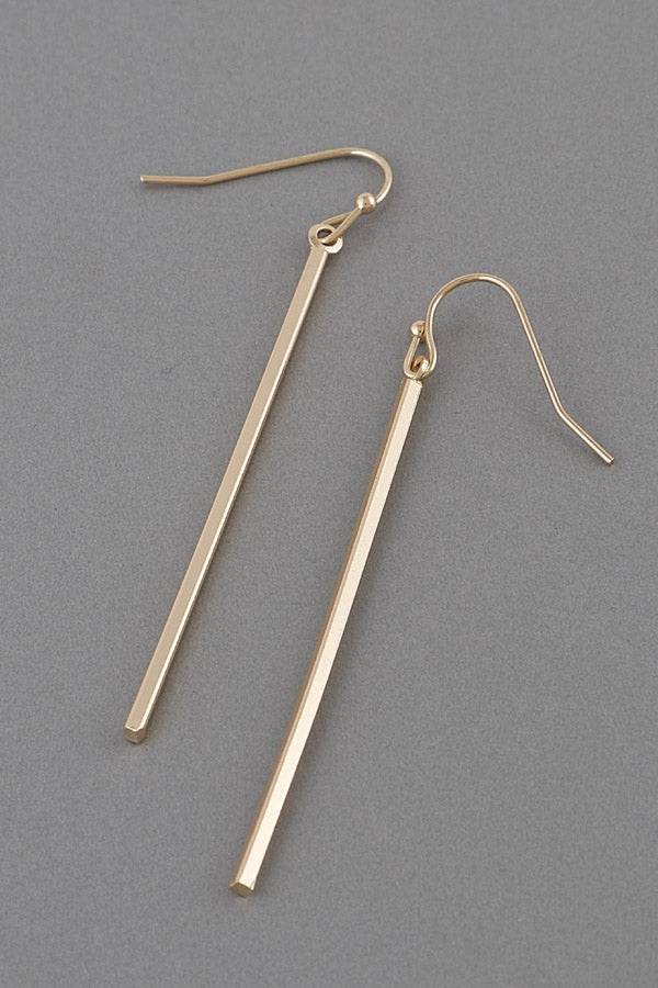 Simple Bar Drop Earrings