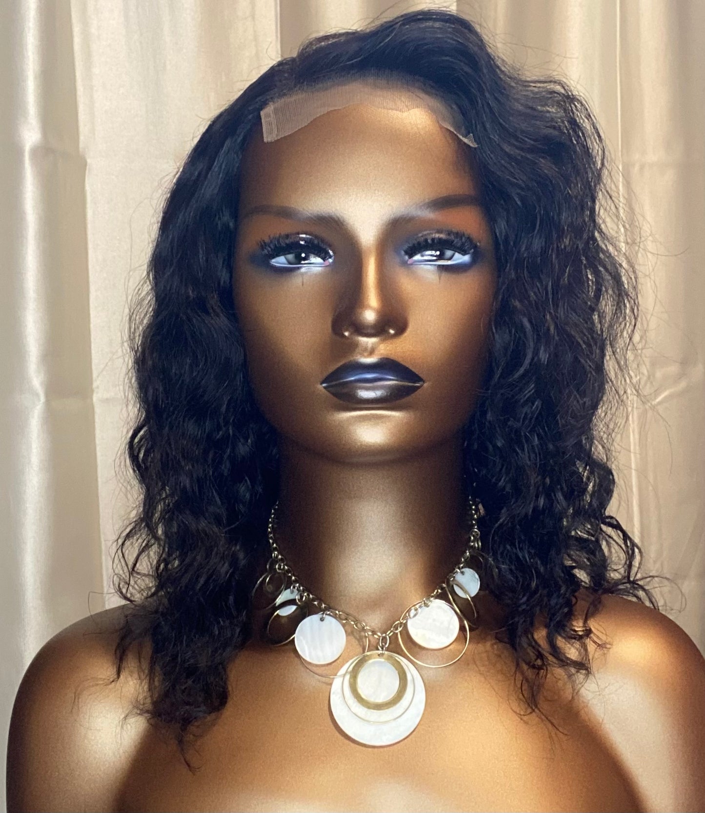 Messy Curl Closure Wig 14”