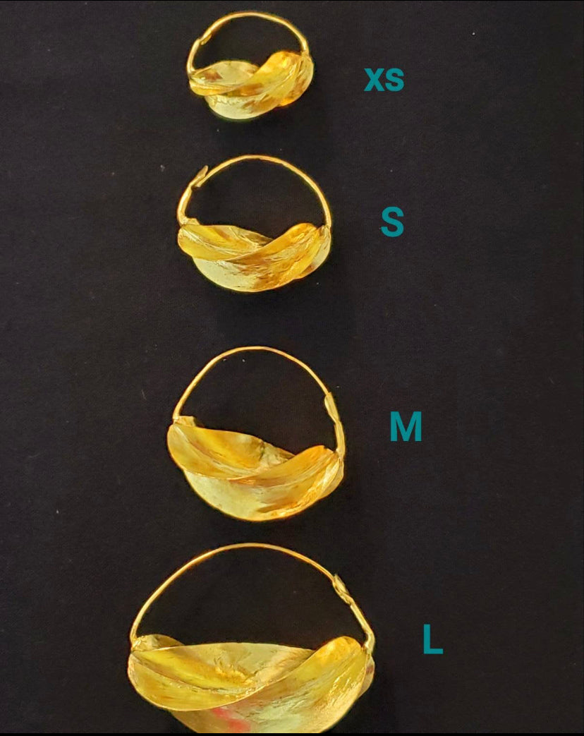 African Fulani Brass Earring set