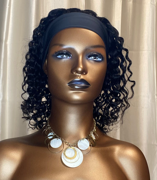 Water Wave Headband Wig 12”