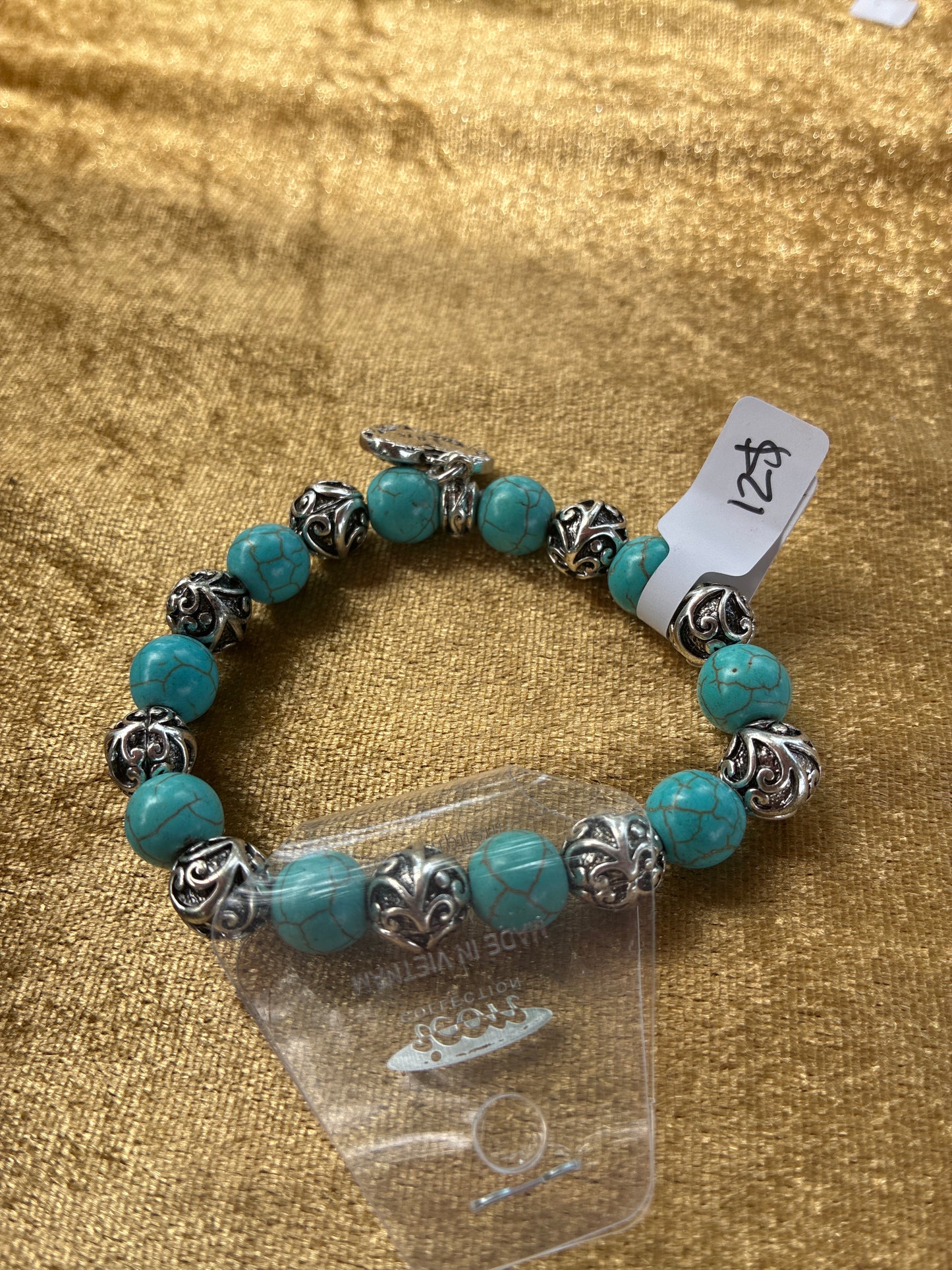 Heart charm bracelet