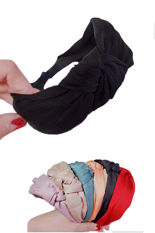 Turban Front Twist Soft Satin