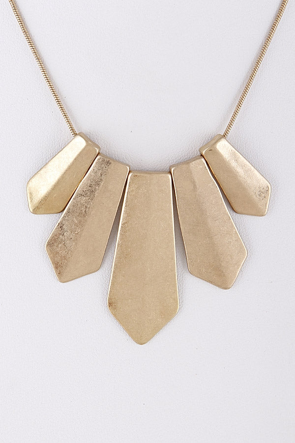 Egypt Style Metallic Necklace & Earring set