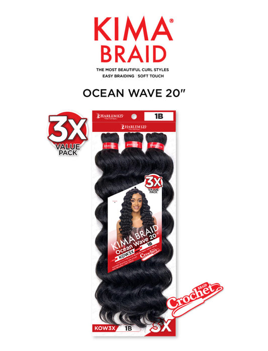 KIMA Braid Ocean Wave  20″ 3X Value Pack