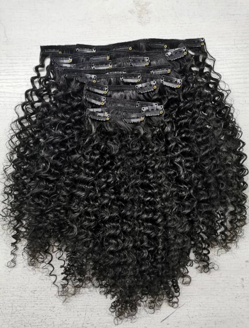 7 Piece Clip-ins Kinky Curly