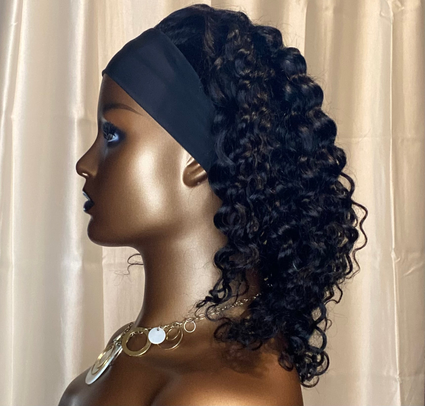 Water Wave Headband Wig 12”