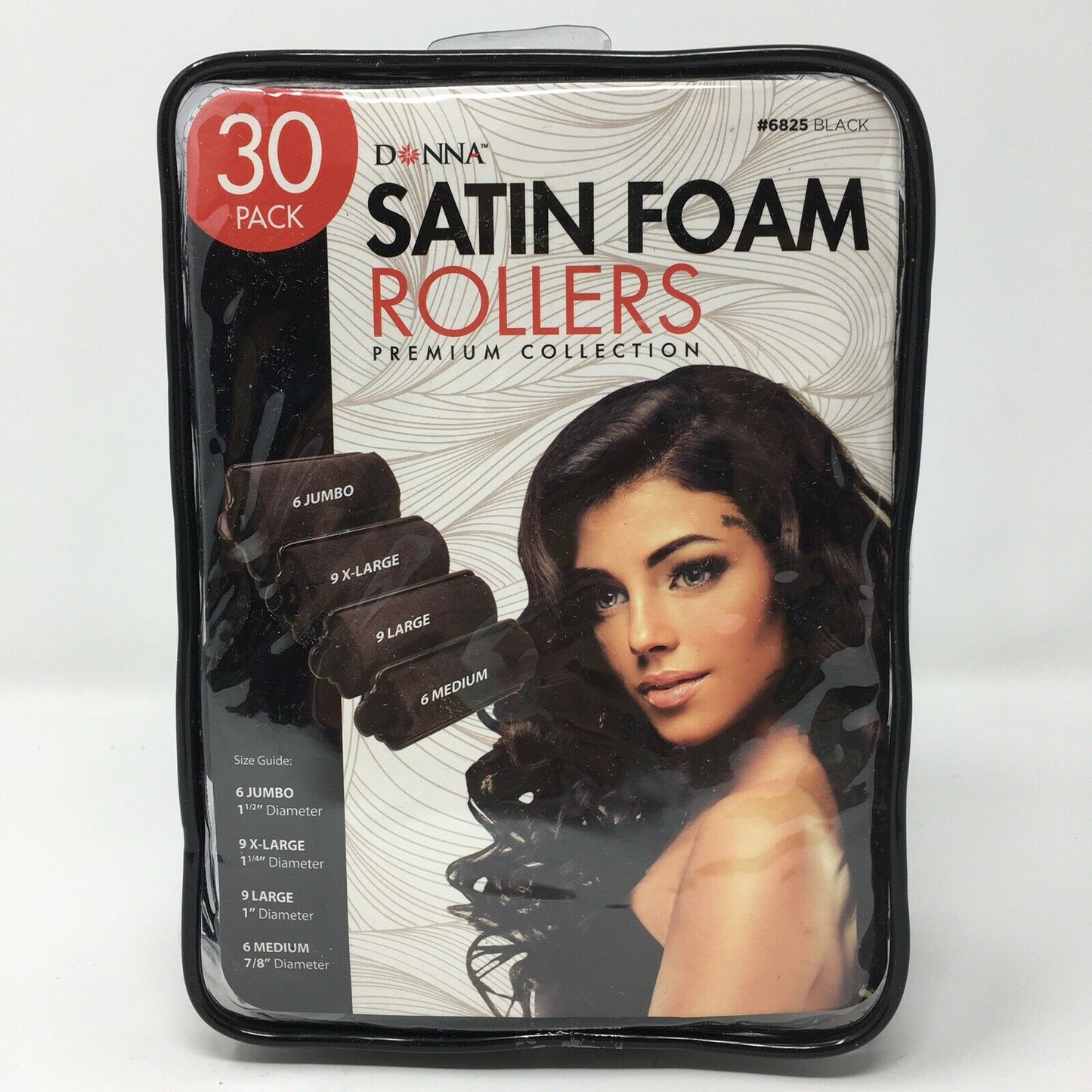 Donna Satin Foam Rollers (30 pk)